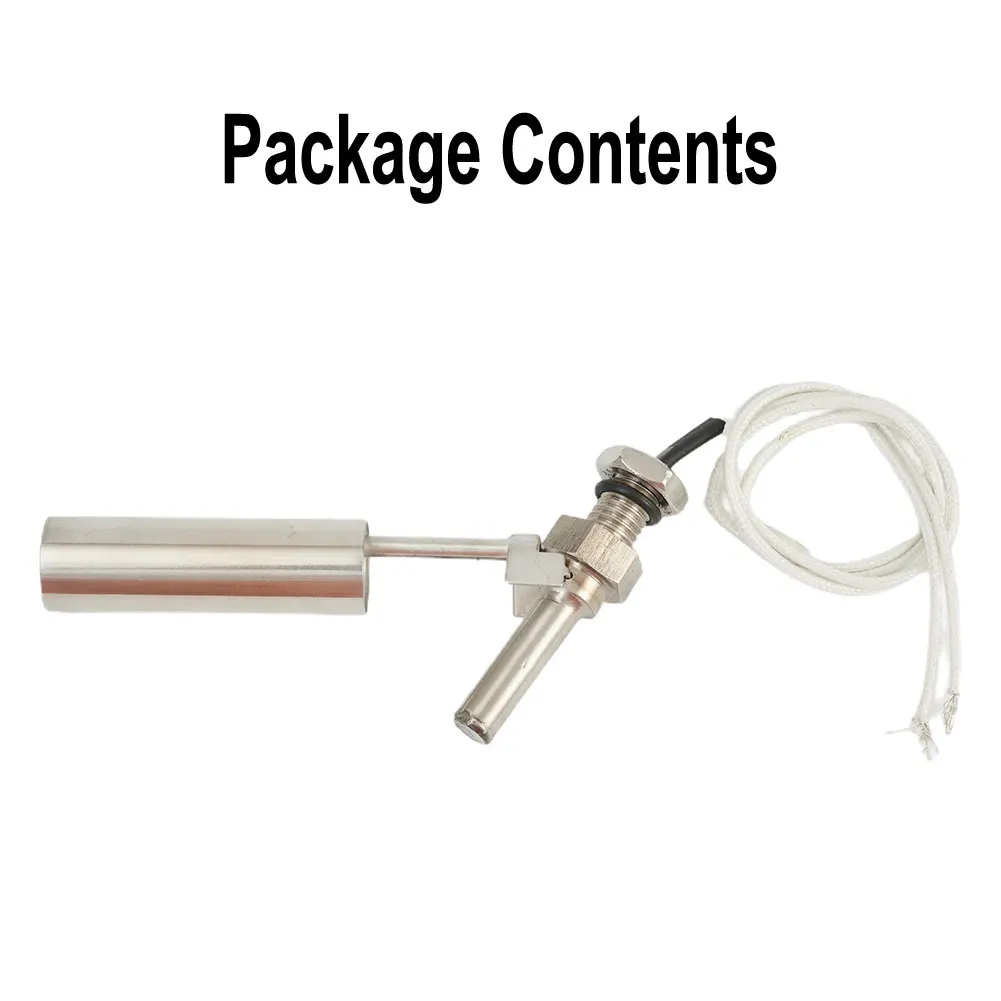 30W 0-220V Water Level Float Switch High Temperature Resistant Water Tower Tank NO/NC M10 Thread Stainless Steel Float Switch