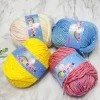 10PCs/Lot Colorful Dot Woolen Thread 500g Soft Eco-dyed Needlework Baby Cotton Cashmere Yarn for DIY Knitting Sweater Hats Scarf 3