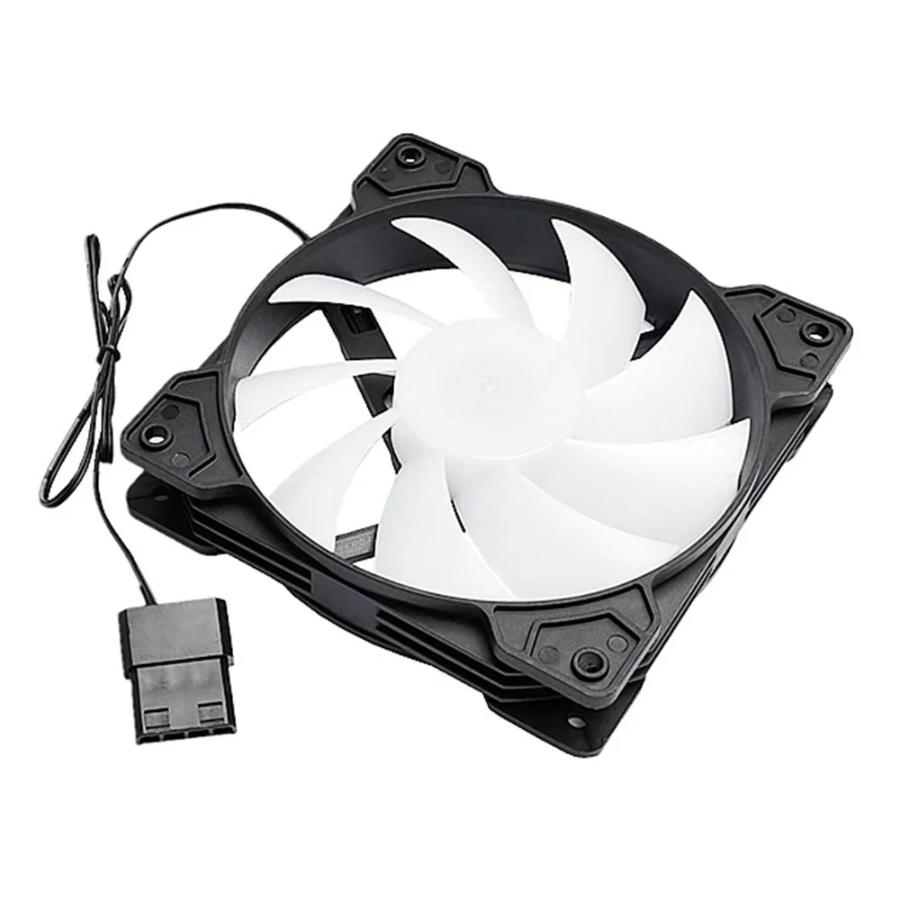 USB Gadgets RGB Colorful Chassis Fan Large 4PIN Air-cooled Silent Cooling Fan Desktop Computer Cooling Ventilateur