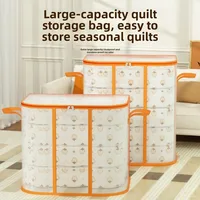 Dust-proof Folding Storage Baskets with Handles Transparent Foldable Storage Bag Waterproof Storage Containers Quilt Storage Bag 1
