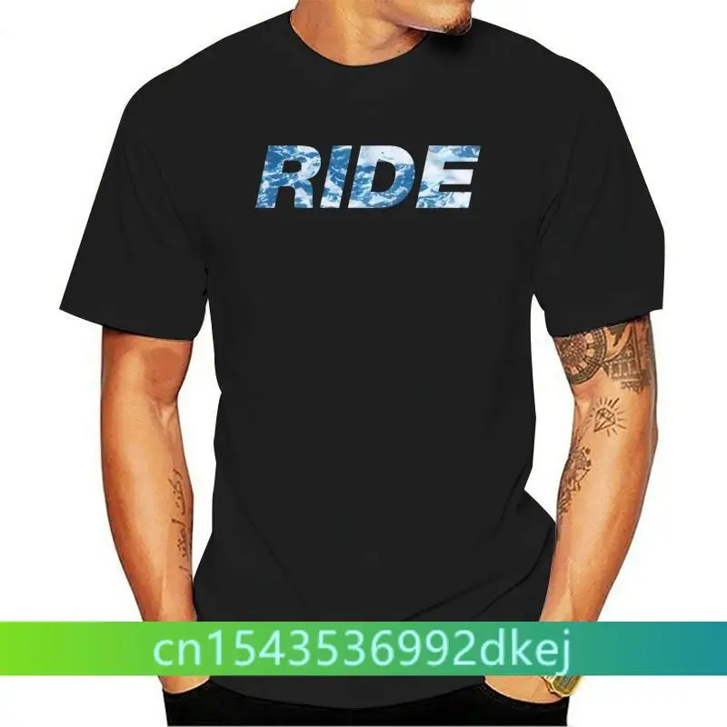 

Ride Wellen Text Shoegaze Nowhere Men's T Shirt Summer Fashion Crew Neck Tees Cotton High Quality Short Sleeve Tops S-3XL