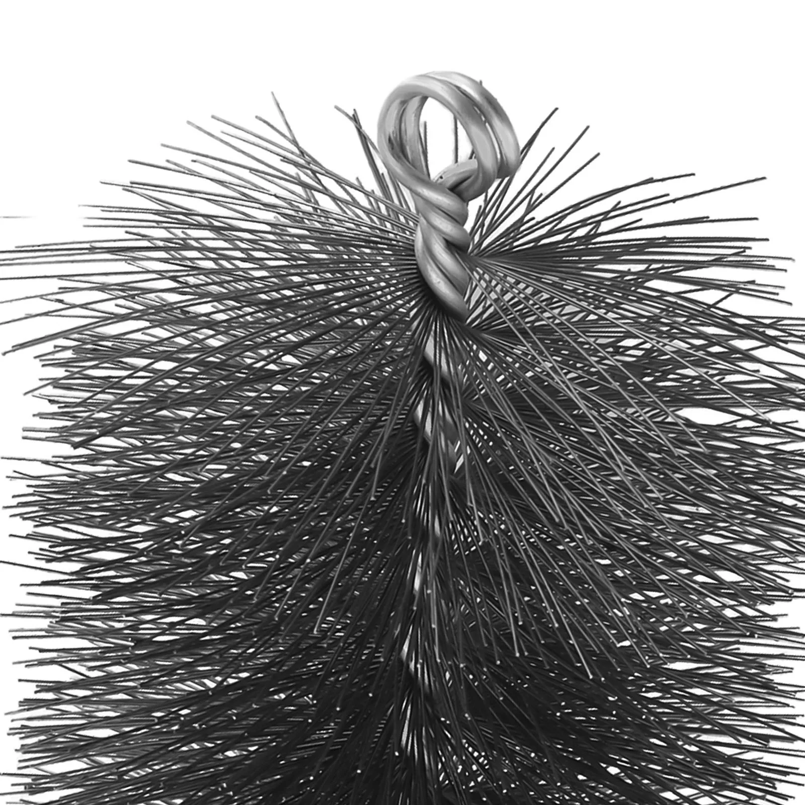 Efficient Cleaning 4inch Chimney Brush Round Steel Wire Bristles Remove Rust and Dirt Fireplace Flue Pipe Cleaner