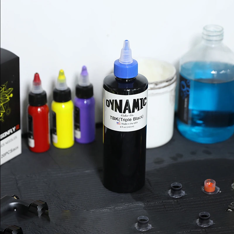 Dynamic Tattoo Ink Triple Black American Original Official Authentic 8oz  (240ml) Makeup Supplies Professional Pigment - AliExpress