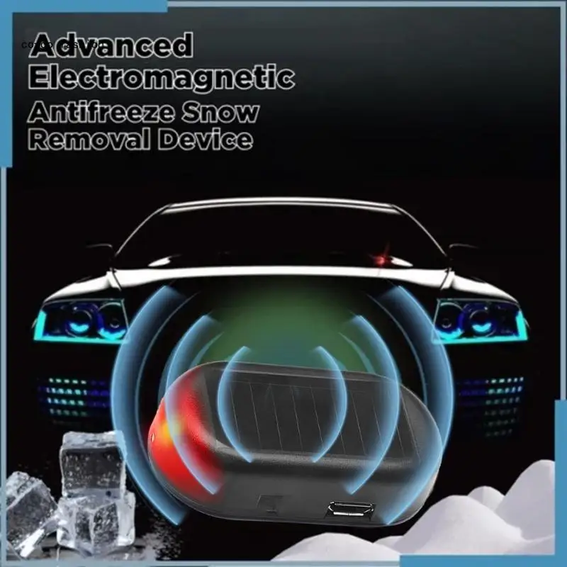 2PCS Car Antifrost Device Electromagnetic Heating Ice Scraper Snow Removal for Quick Defrosting & Enhanced Winter Safety