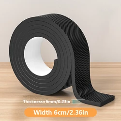 Self - Adhesive Non - Slip Rubber Furniture Leg Protectors - Heavy Duty Floor Shields for Chairs, Tables, and Sofas (Width 6cm - 2.36in)