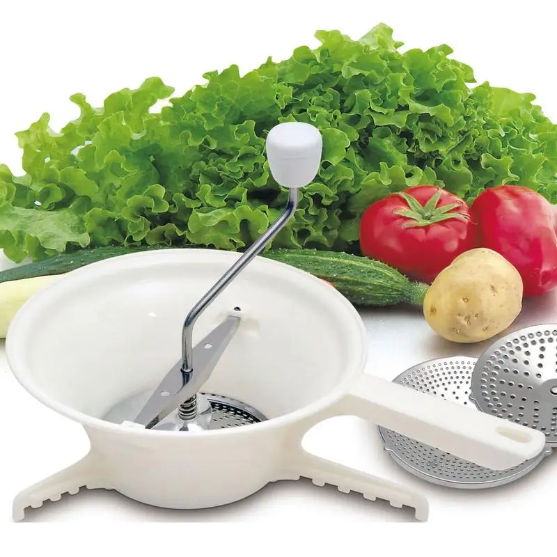 Stainless Steel Hand Crank Manual Grinder for Vegetable Mashed Potato Tomato Applesauce Dishwasher Food Stirrer Food Mill