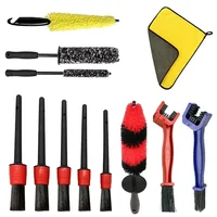 Car Universal Wheel Wash Brush Set Car Tire Rim Cleaning Tools Motorcycle Wheel Wash Brush Auto Detailing Washing Accessories 1