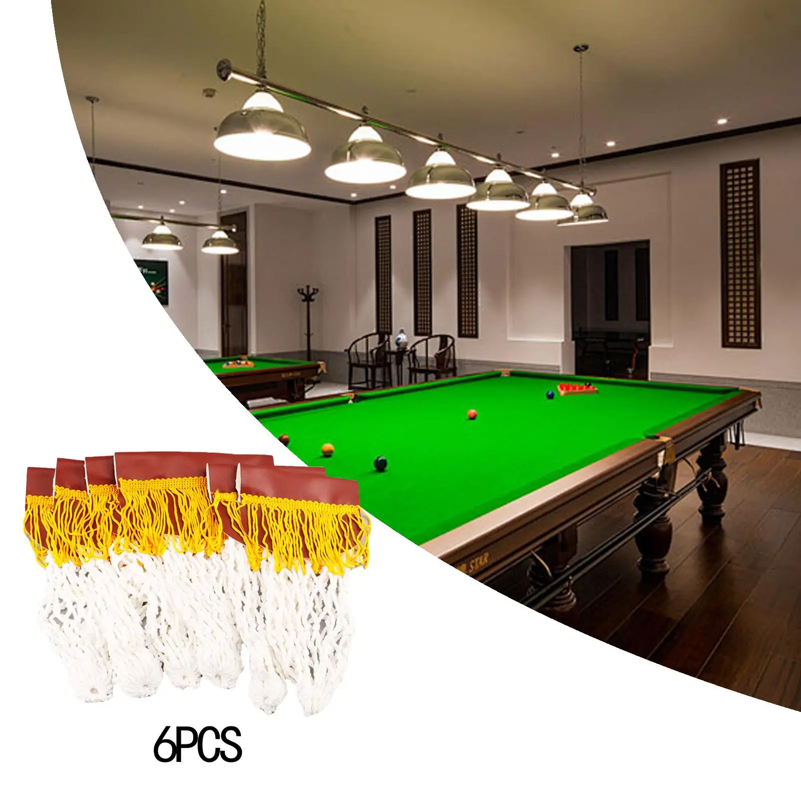 

6x Snooker карманы для снукера, карман для бильярдного мяча, аксессуар для сумки для мяча