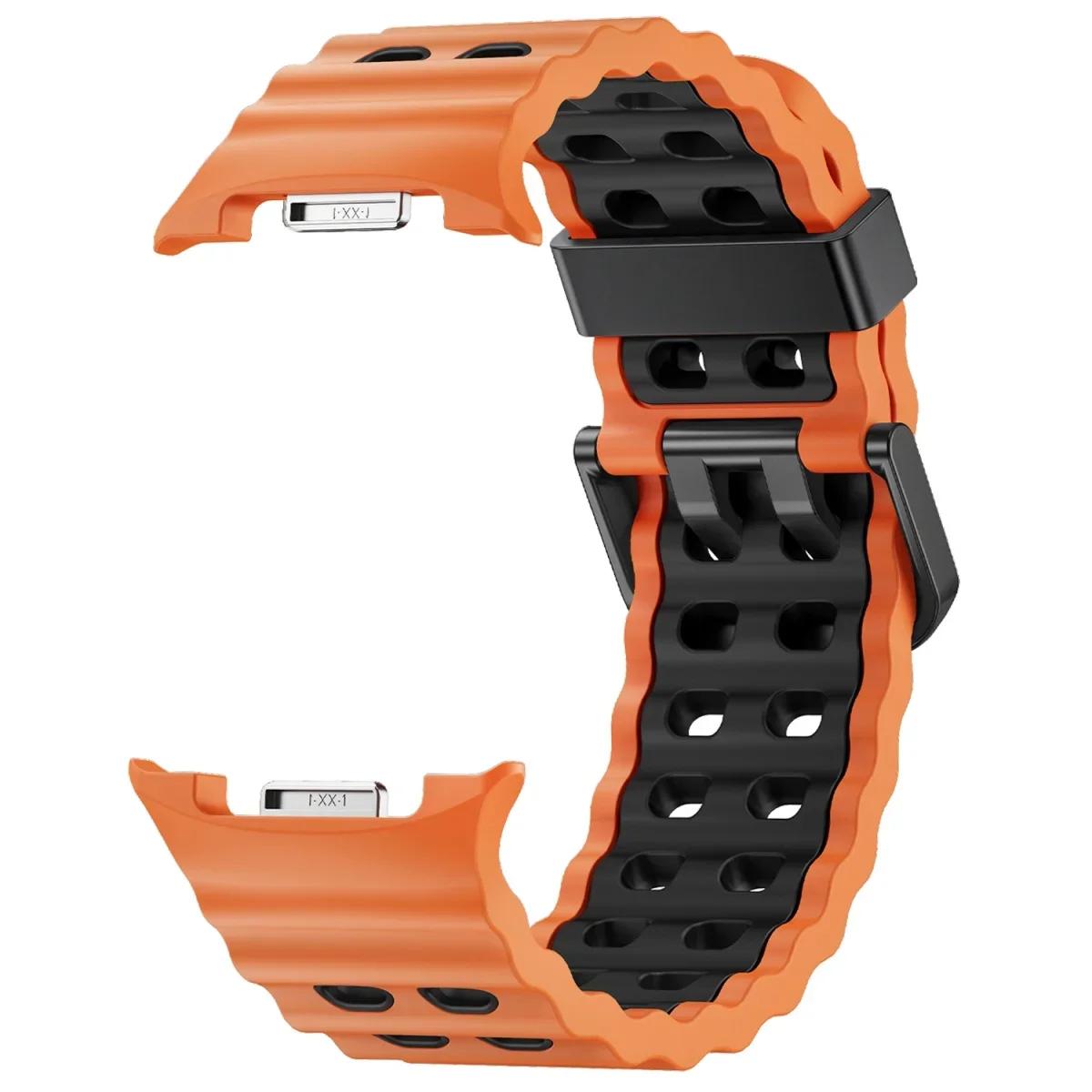Two-Tone Silicone Sport Band Replacement for Galaxy Watch 8 Classic 46MM