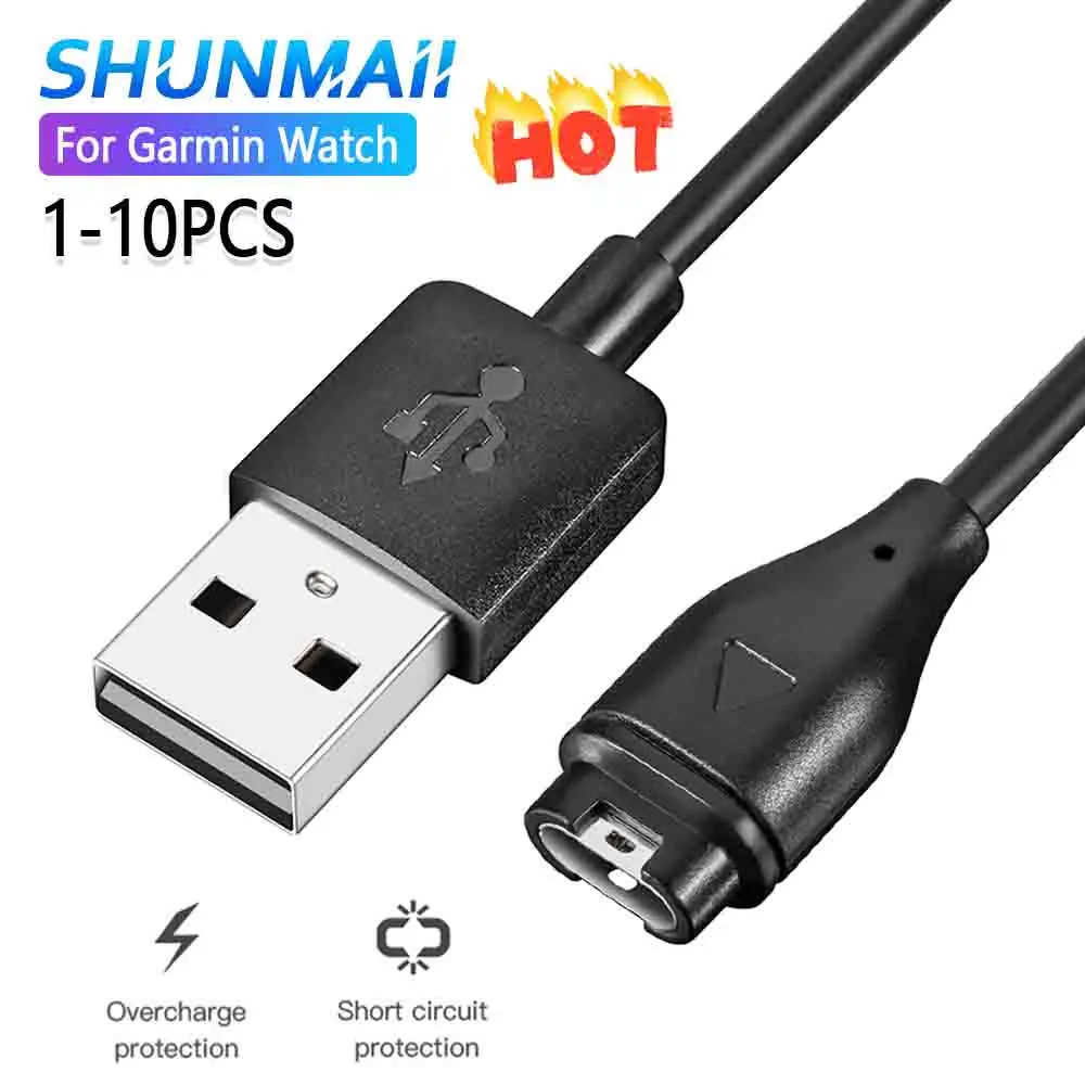 1-10PCS USB Charger for Garmin Vivoactive 4S Charging