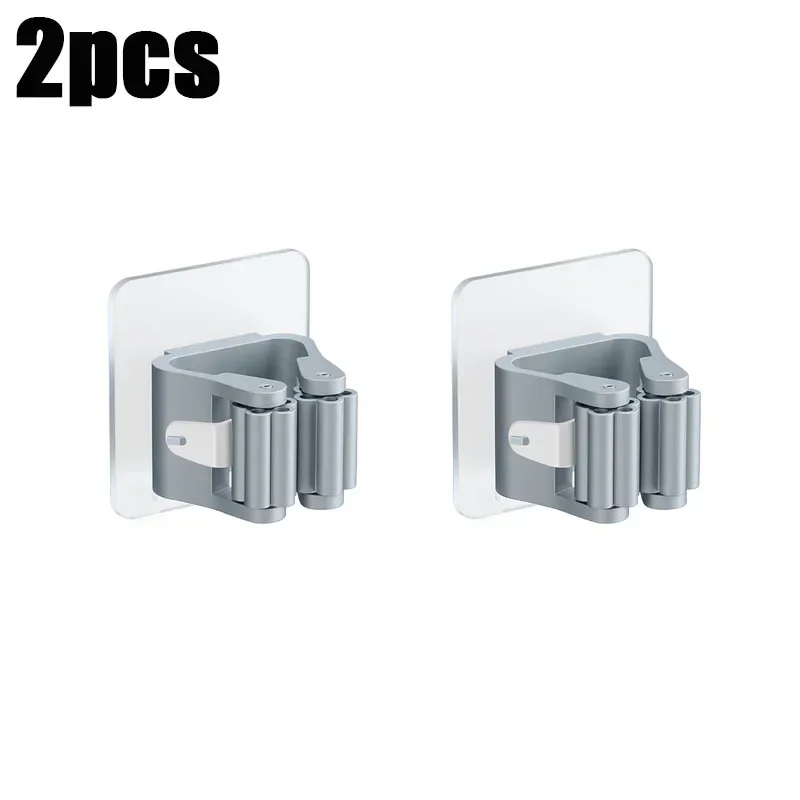 תושבת מטאטא עצמי דביקה לתמיכה במטאטא תלויה על הקיר תמיכה במברשת ניקוי תלייה מארגן אחסון חדר אמבטיה מטבח אביזרים