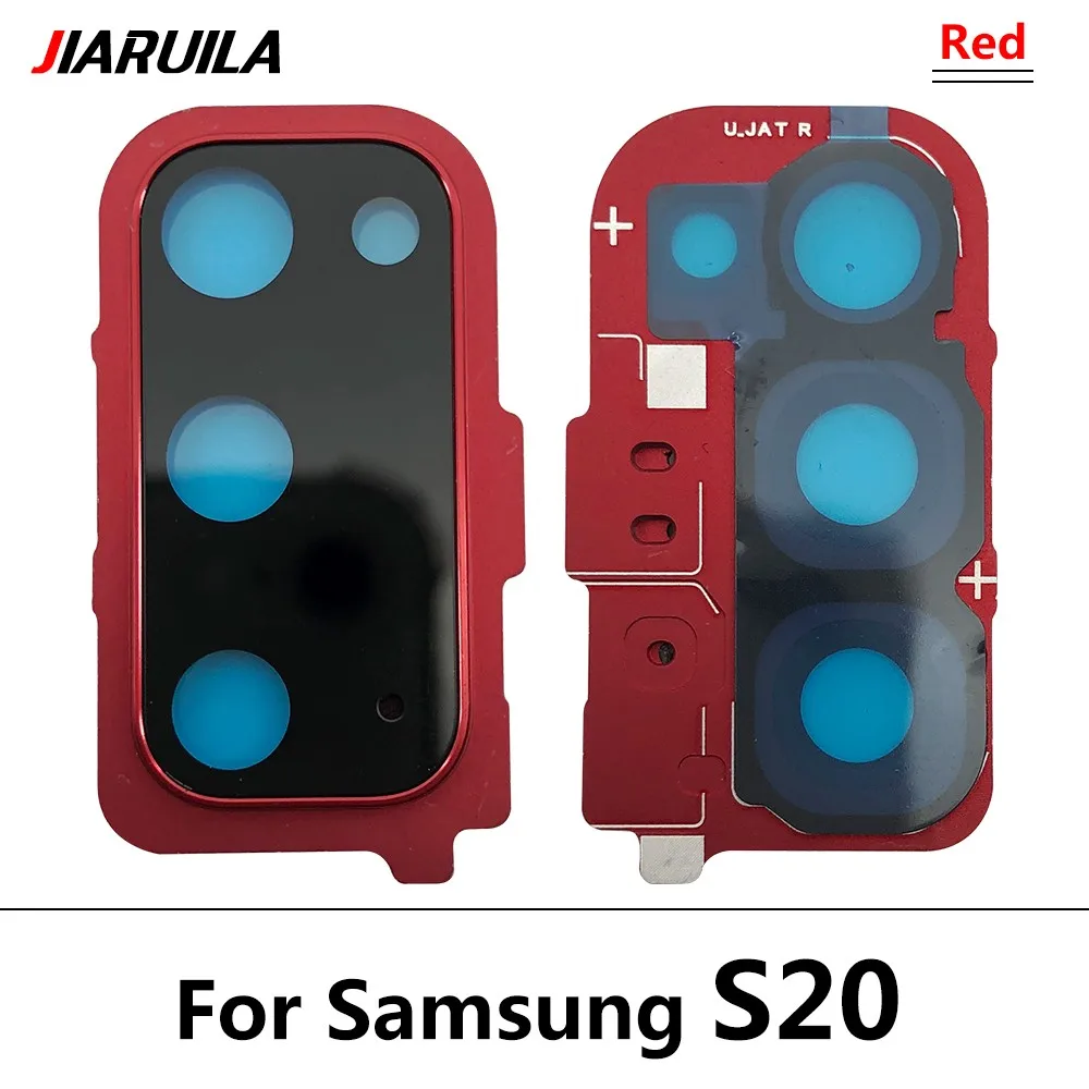 Premium Rear Camera Glass Lens Frame Holder with Adhesive Backing
