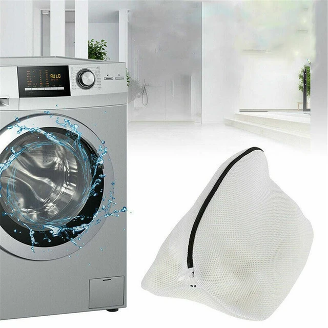 2PCS White Laundry Protection Clothing Bag Cleaning Bra Underwear Anti Dirt  Bag Washing Bag Laundry - AliExpress