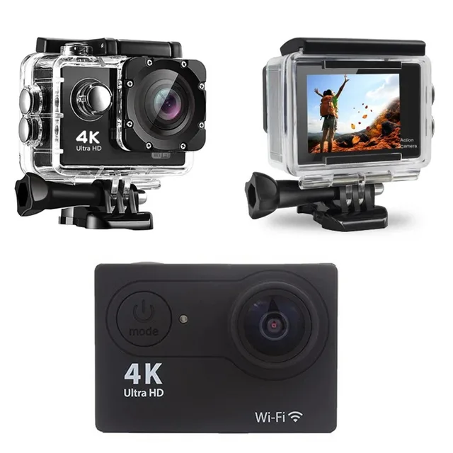 Null Outdoor 4K WiFi Action Camera Video Recording 4K/30FPS 2.0"170D GPS 4X Zoom Underwater Waterproof Sports Camera Helmet