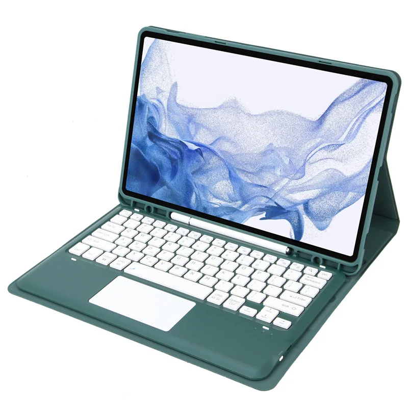 Capa de Teclado Touchpad para Ipad Pro Capa para Ipad Pro 12 2023 2023 Russo Espanhol Árabe Hebraico Coreano Alemão 129 2023 - Imagem 4