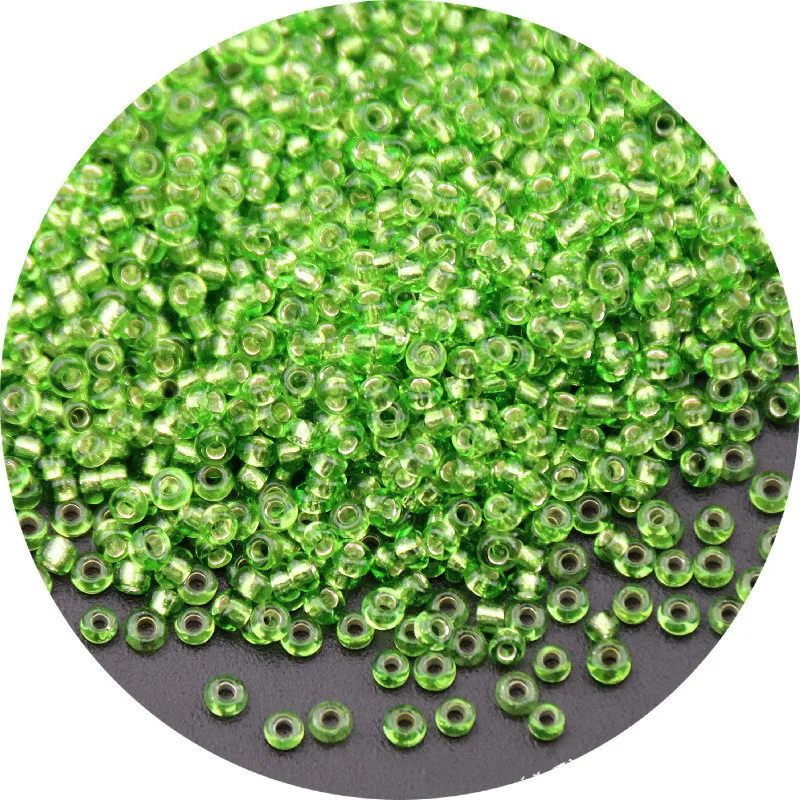Luxurious Handmade Embroidery & Jewelry Craft Beads - Silver Glass Rice Beads