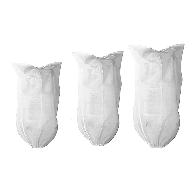 3 Pcs Plant Cover Frost Protection Frost Protection Plant Cover Reusable Blanket With Drawstring, For Cold Winter Weather