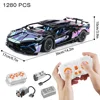 Riceblock Technical 1:14 Racing Sport Car Model Building Blocks Bricks MOC City Vehicle Supercar Adult Toy For Boy Children Gift 4