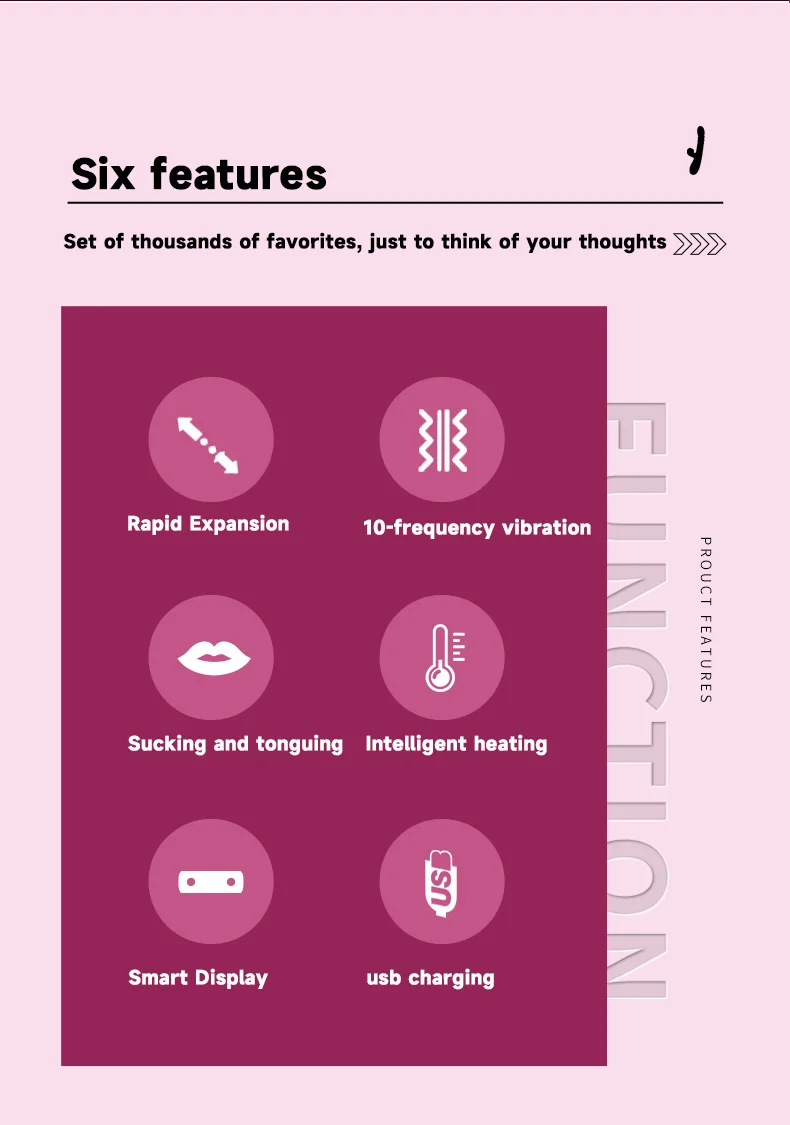 Multifunctional retractable vibrator dildo  fast piston heating sucking tongue licking   women vagina mastubator sex toys