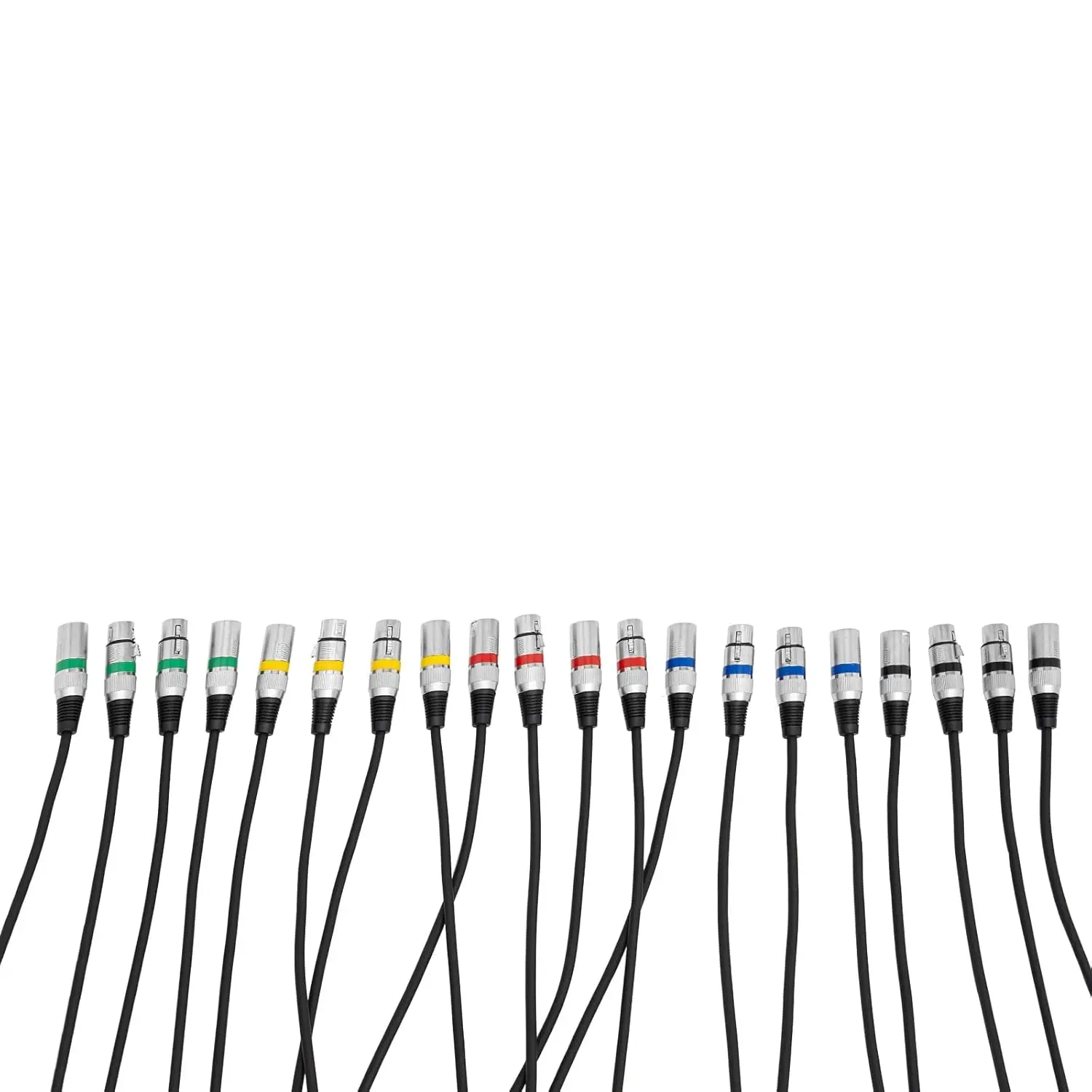 Geräuscharme DMX-Signalkabel (4er-Pack) – 3 m Länge, metallgeschirmte Steckverbinder, kompatibel mit Verstärker/Aufnahmegeräten – Detail 18