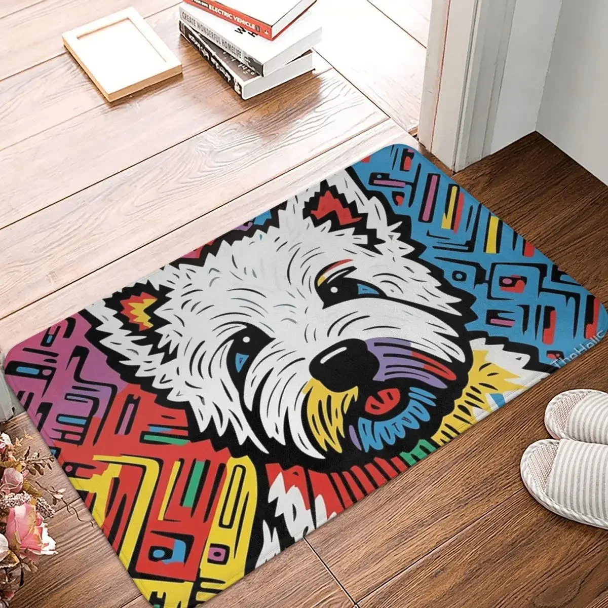

Коврик для ванной West Highland White Terrier щенок, коврик для ванной, коврик для гостиной, ковер для входной двери, домашний декор