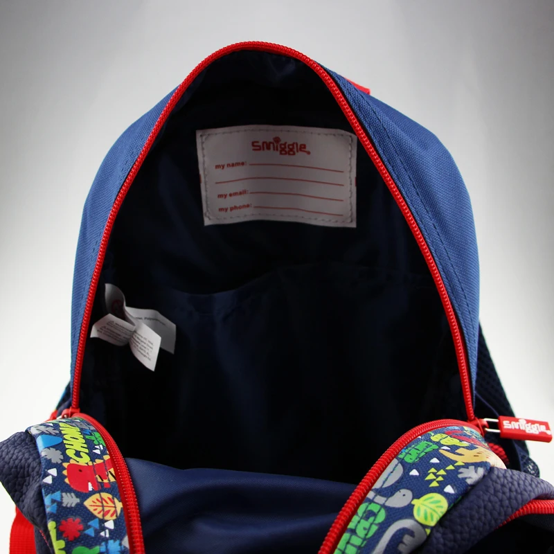 Australia Original Smiggle Schoolbag Backpacks Kids Male Kindergarten Cartoon Cute Jurassic Dinosaur Schoolbags Small Class Boy