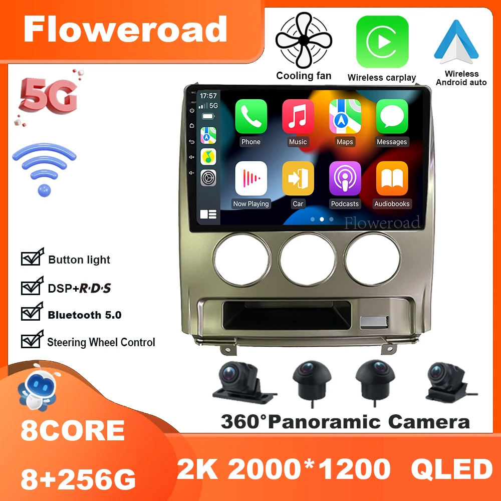 

Автомагнитола для Mitsubishi Delica D5 2007-2009 Android13 Multimedi, видеоплеер, навигация, стерео Carplay Auto BT5.0 5GWiFi DSP