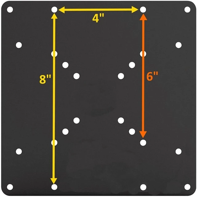 Mount-It! VESA Mount Adapter Kit | TV Wall Mount Bracket Adapter Converts  75x75 and 100x100 mm Patterns to 200x100 and 200x200 mm | Fits Most 23 Inch