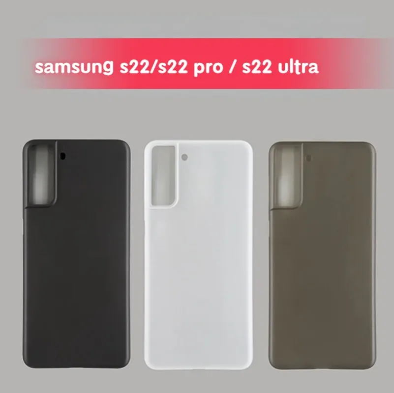 

0.35mm Ultra Thin Slim PP Back Cover Case For samsung galaxy S22 s23 s24 plus ultra Luxury Phone Case Shockproof Case