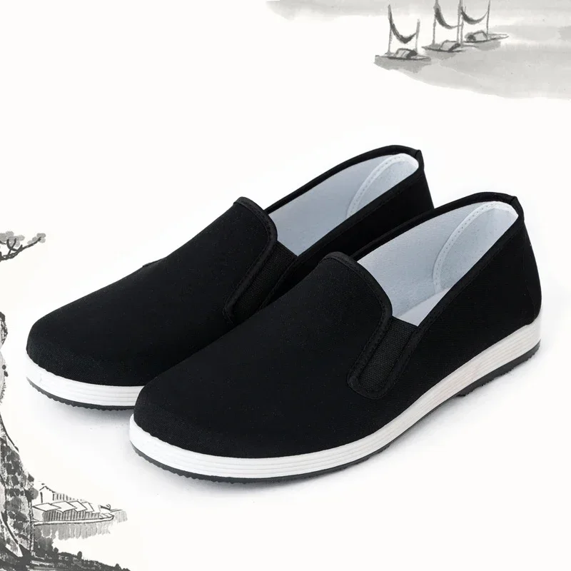 Chinese Traditional Kung Fu Shoes Wing Chun Tai-Chi Wushu Martial Arts Casual Shoes Old Beijing Cloth Taekwondo for Men