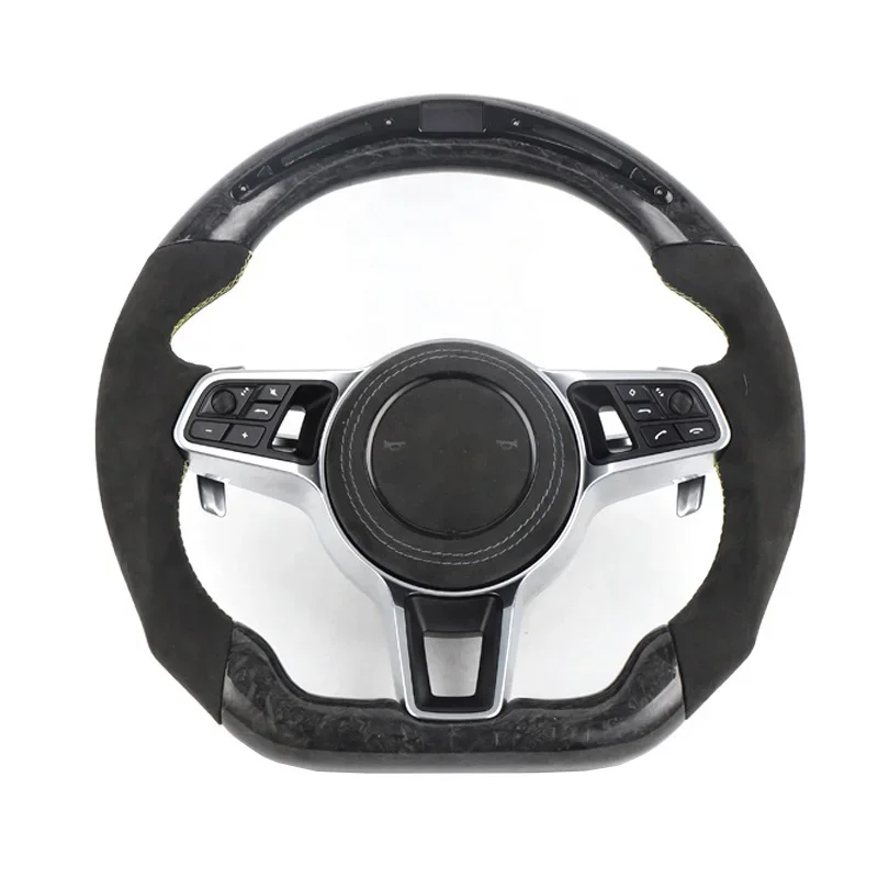 

For Porsche Panamera Cayenne Macan 718 911 Caycan 918 Taycan Carbon Fiber Steering Wheel
