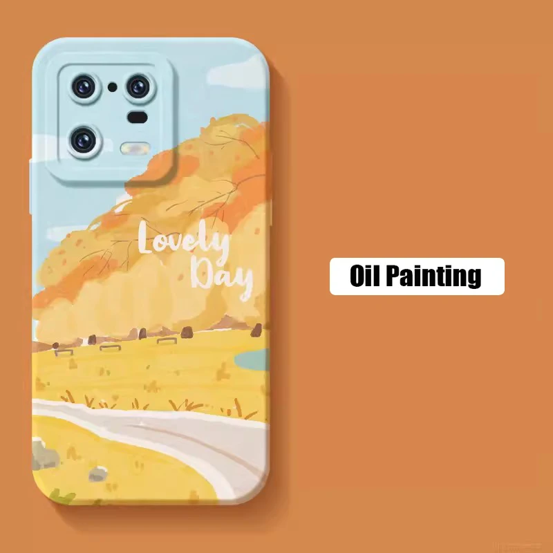 Watercolor Landscape Soft Phone Case Cover