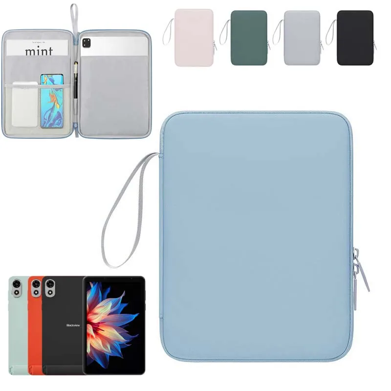 Custodia Flip COMAKU Per Blackview Color 8 - Cover In Pelle Con Porta Carte E Chiusura Magnetica - Antiurto E Pratica - Nero