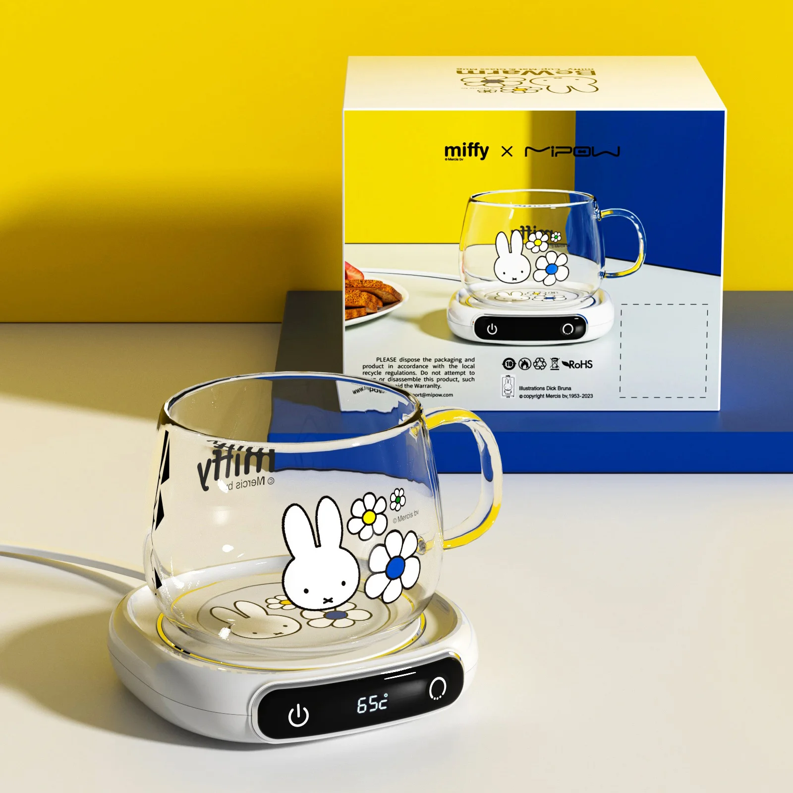 

MIPOW & miffy нагреватель для кофейной кружки Combo Set