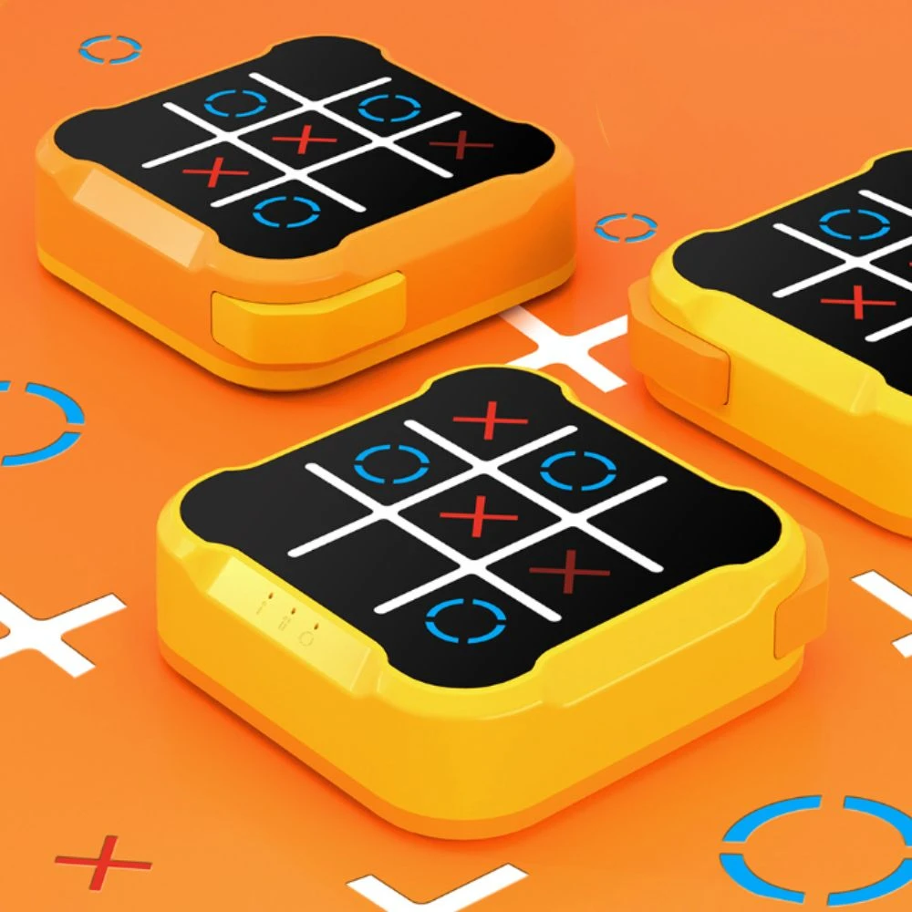 Electric TIC-TAC-TOE 3-in-1 Educational Handheld Bolt Game Montessori Memory Growth Puzzle Children