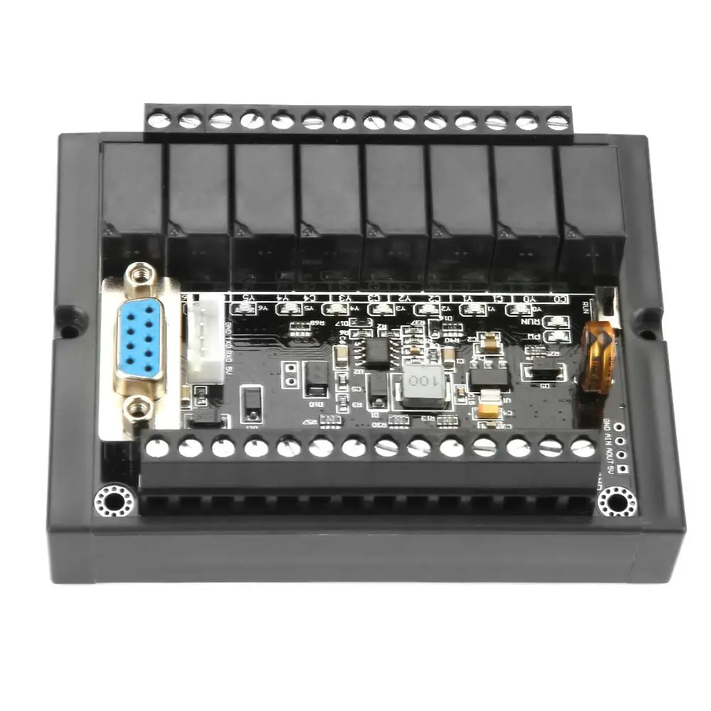 PLC 제어 보드 릴레이 지연 모듈, 스텝퍼 모터용 쉘 포함, DC10 28V FX1N 20MR