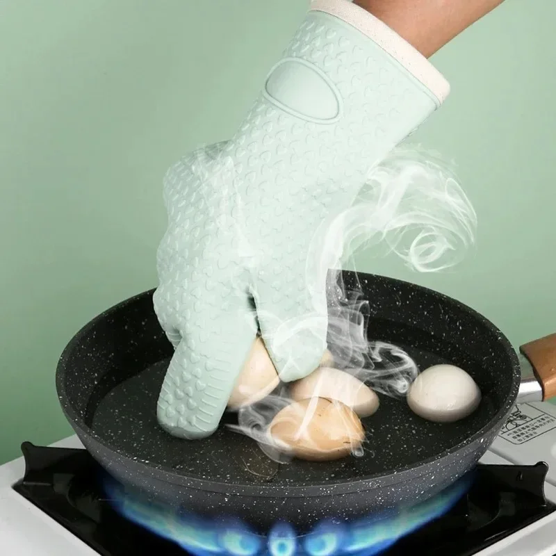 Heat Resistant Anti-Slip Silicone Oven & BBQ Mitts