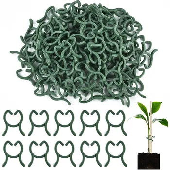 100/200pcs Plant Clips, 3 Size Clips For Attaching Plants, Garden Clips, Plant Support Clips, Climbing Plant Clips, Plant Clips