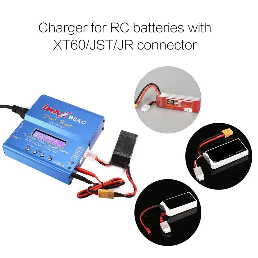 For iMAX B6AC 80W Battery Charger Lipo NiMh Li-ion Ni-Cd Digital RC IMAX B6 Lipro Digital Balance Charger