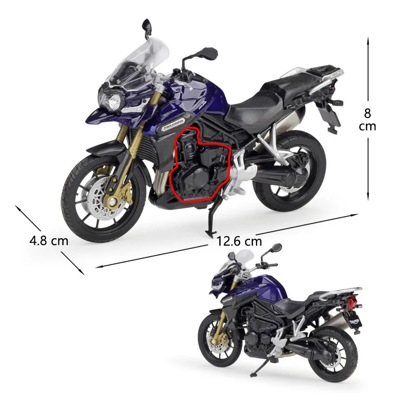 LG2545 WELLY 19660-5G 1/18 Moto Coffret Racing Motos BMW Triumph Yamaha