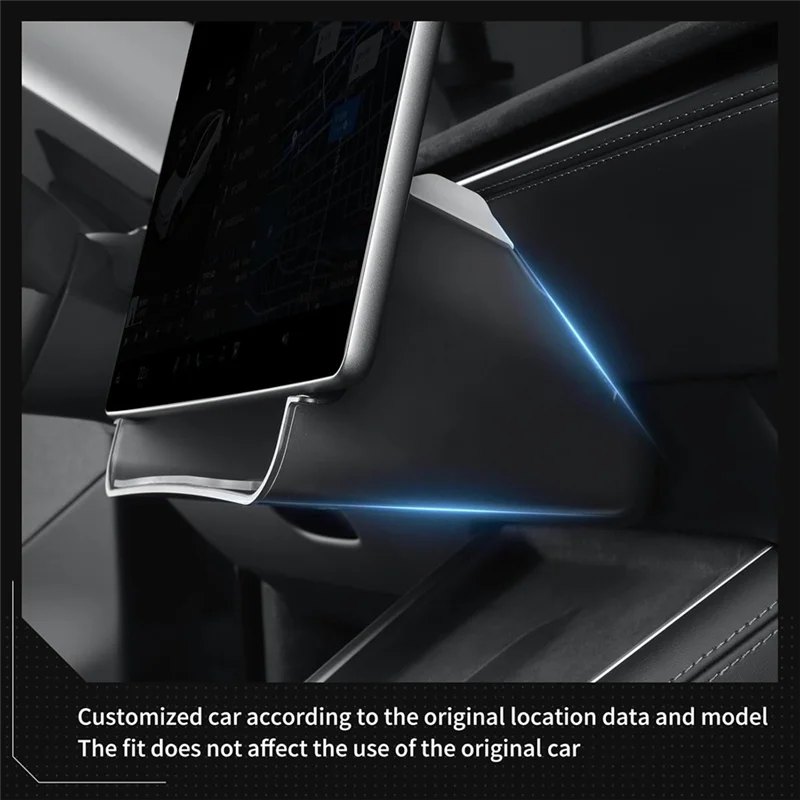 Tesla Model Y Juniper Model 3 Highland 액세서리 용 센터 콘솔 보관함 정리 트레이 스크린 아래