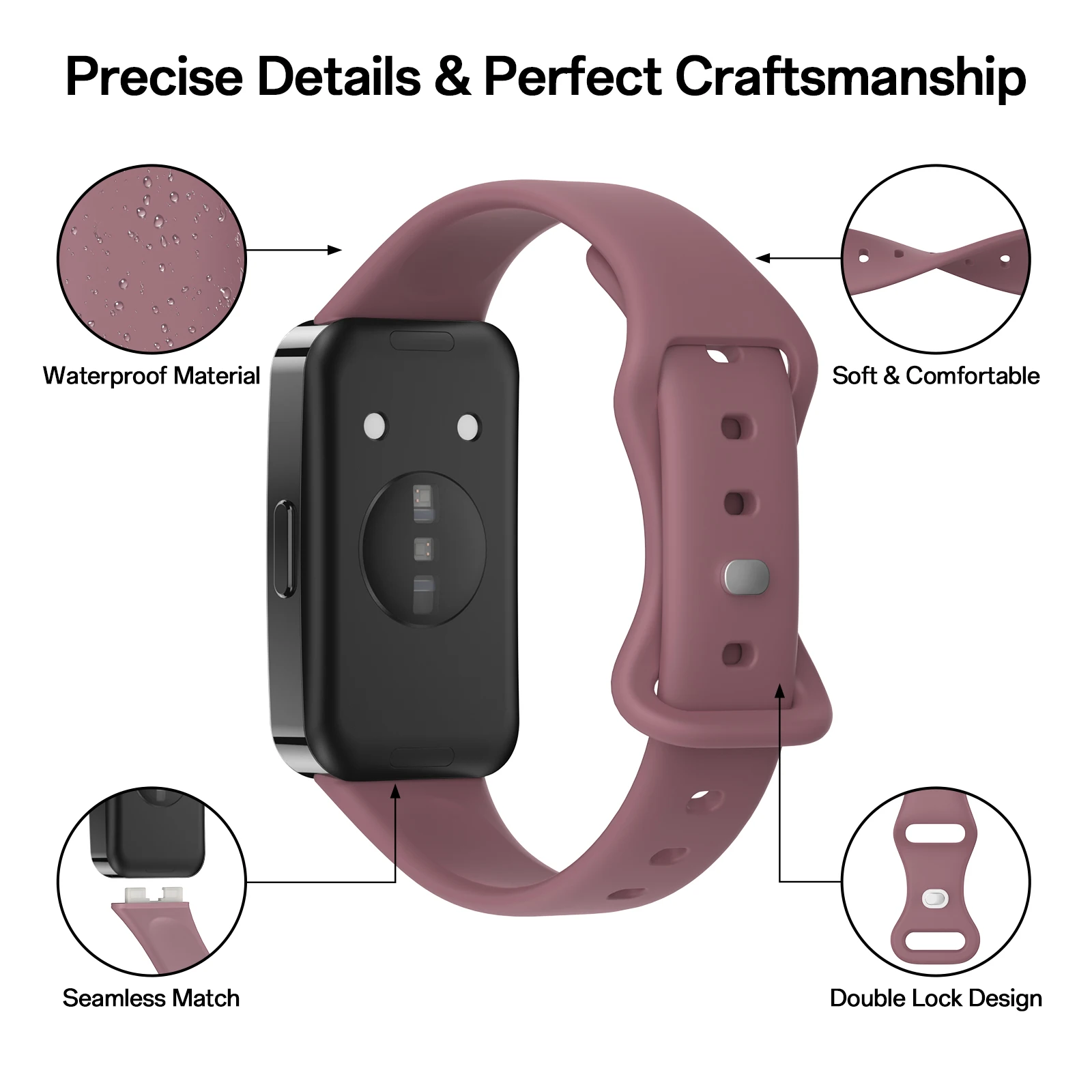 لينة سيليكون حزام لهواوي الفرقة 8 9 10 الأشرطة الر...