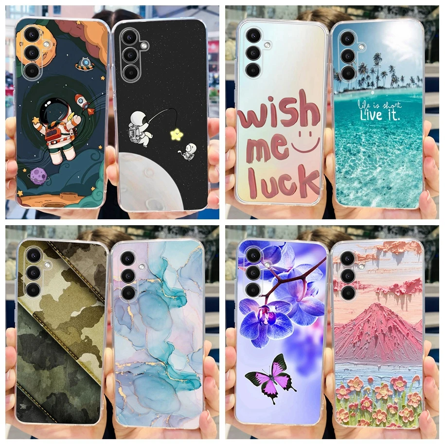 Per Samsung A34 5G Custodia Sm-A346B Cover Fashion Marble Astronaut Fundas Soft Silicone Coque Per Samsung Galaxy A34 5G 2023 Paraurti