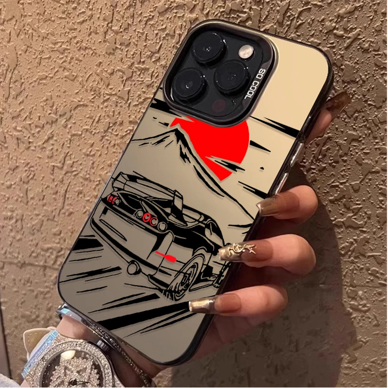 JDM Sports Drift Racing Matte Back Phone Case