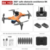 Drone fpv GPS PRO HJ90, caméra HD double 8K