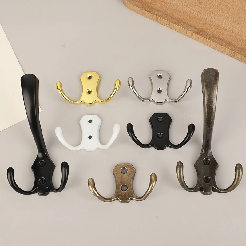 3/2 Hooks Coat Hook Wall Mounted Robe Clothes Rack Hat Wall Hanger Bedroom Entryway Clothes Coat Hook clothes and hat rack clothes hook