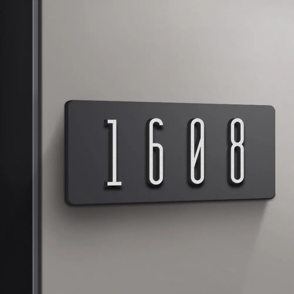 Residential Hotel Restaurant Home House Number Customized Acrylic black gold/black silver house number signs,house numbers