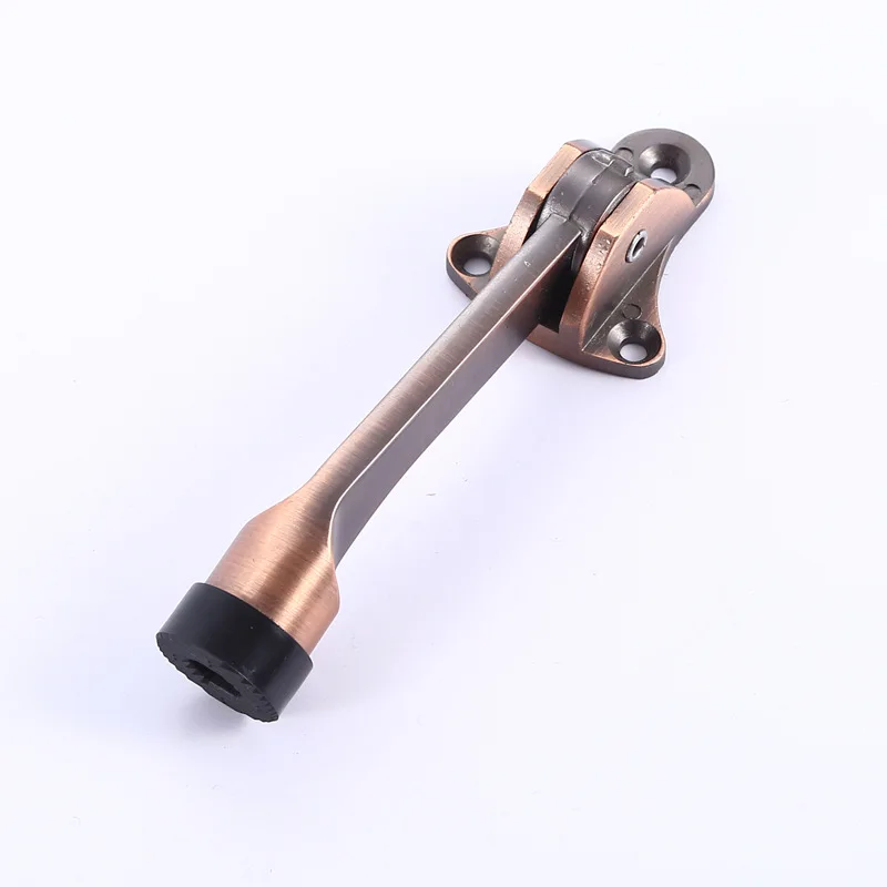 Magnetic Door Stopper Brushed Door Holder Catcher Rubber Buffer Wall Floor Mounted Stopper Home Holder