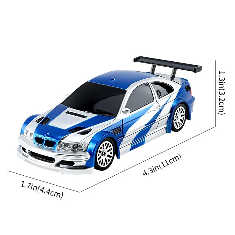 RC Drift Car High Speed 1/43 4WD Remote Control Car Four Wheel Drive Proportional Controlled Mini Racing Car Model 2.4G Boy Toy 6
