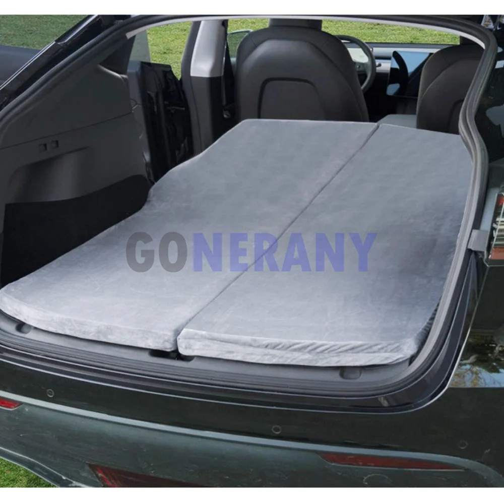Camping Mattress for Tesla Model Y/X CertiPUR Memory Foam Mattress Storage Bag & Sheet Provided Portable In Car Sleeping